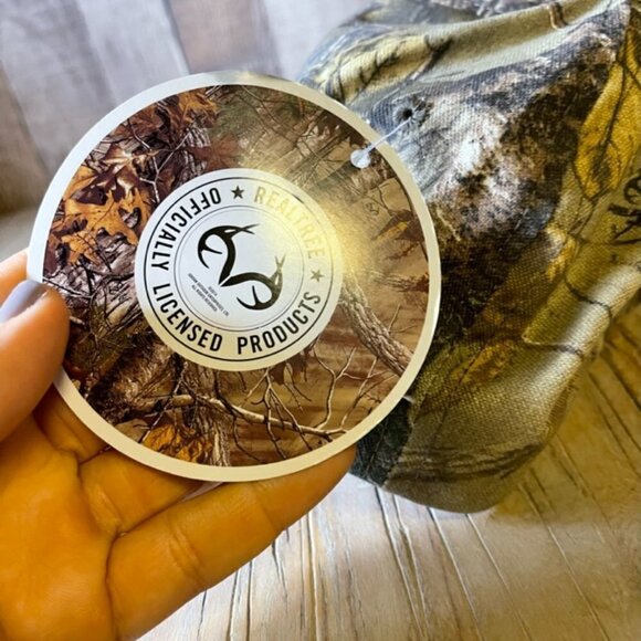 Mellow Yellow Realtree Xtra Camouflage Hat Baseball Cap NWT - Picture 4 of 7